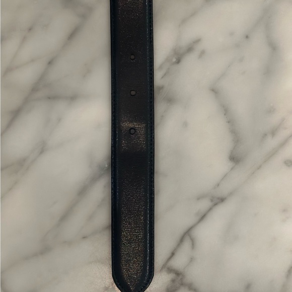 Paloma Picasso Women’s Navy / Black Leather Belt - SIZE M (75) - Picture 11 of 14